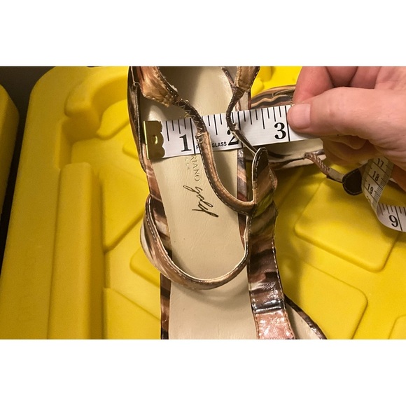 Christian Siriano Gold Collection Open  Toe Stilleto Earth Tones Size 9.5 - Picture 10 of 14